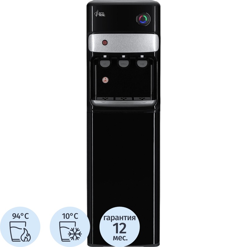 Изображение товара Кулер для воды Ecotronic K30-LXE нагрев и охлаждение черный