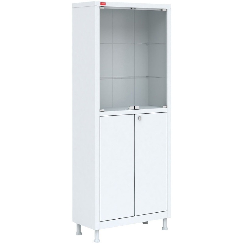 Изображение товара Шкаф медицинский М2 165.70.32С со стеклом белый/прозрачный