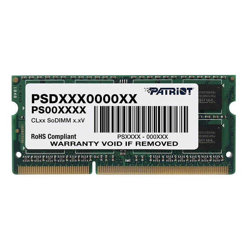 Изображение товара Оперативная память Patriot Memory SL 4 ГБ DDR3 SO-DIMM PSD34G1600L2S для ноутбука