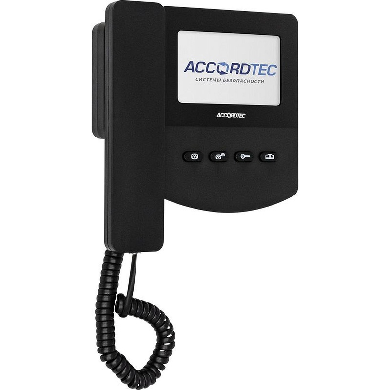 Изображение товара Монитор видеодомофона AccordTec AT-VD433C BL черный 4.3 дюйма проводной система