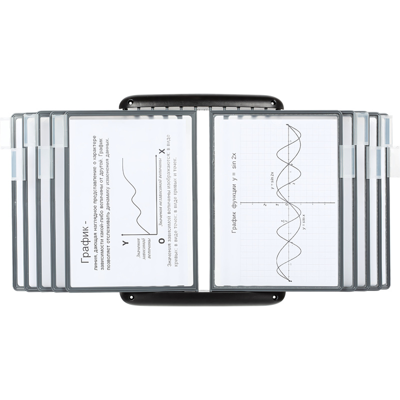 Изображение товара Демосистема настенная А4 10 панелей черного цвета Attache FDS012