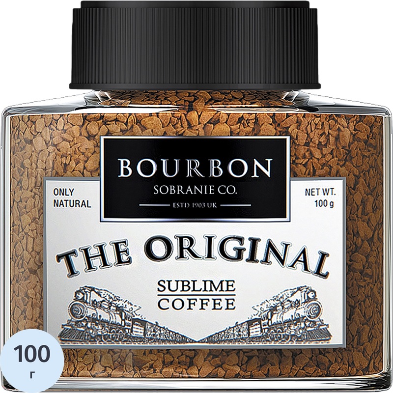 Изображение товара Кофе растворимый сублимированный Bourbon The Original 100 г в стеклянной банке