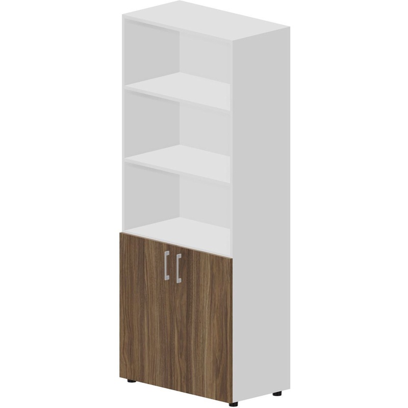 Изображение товара Шкаф для документов Mahia OMHS833BLWN полузакрытый белый орех 800х440х1950