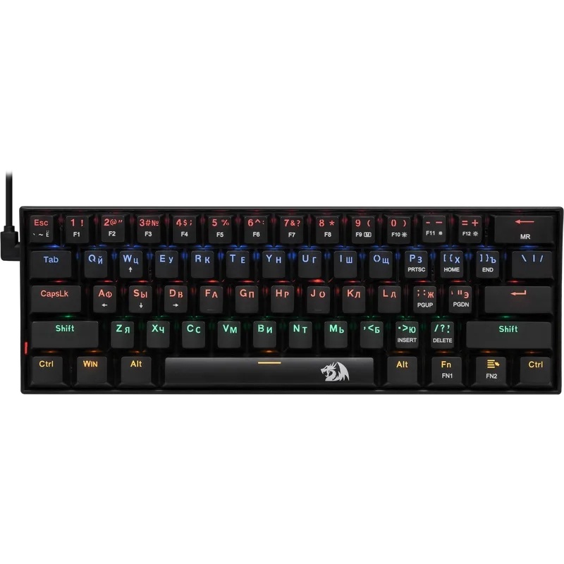Изображение товара Клавиатура проводная Redragon Lakshmi (78119) с RGB подсветкой