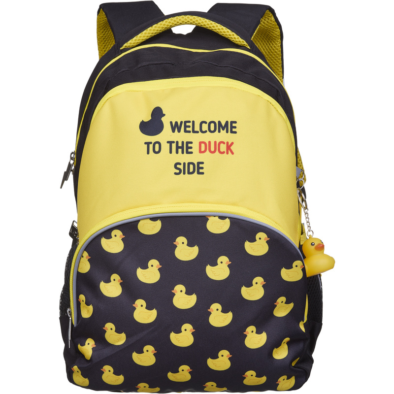Изображение товара Ортопедический школьный рюкзак Комус Класс Teg duck side черный жёлтый для дошкольников