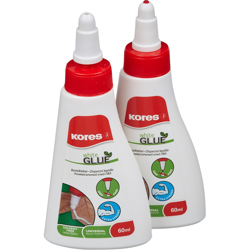 Изображение товара Клей ПВА Kores 60 мл для бумаги дерева и ткани морозостойкий быстрый