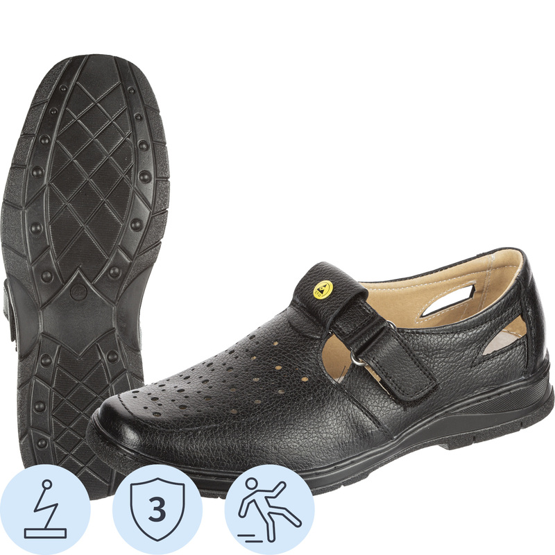 Изображение товара Полуботинки с перфорацией модель 8205 из натуральной кожи защитные и антистатические