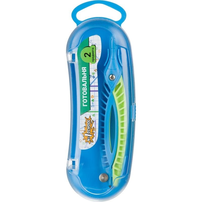 Изображение товара Готовальня Комус Класс (корпус синий, зеленый, S84002)