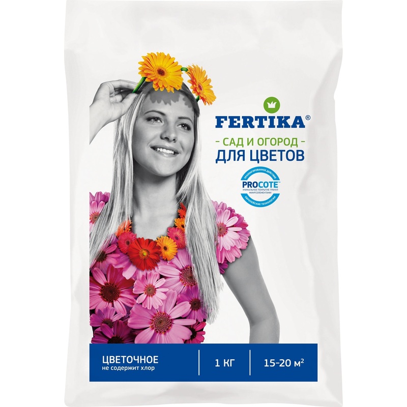 Изображение товара Удобрение Фертика Цветочное 1 кг универсальное гранулированное для цветов