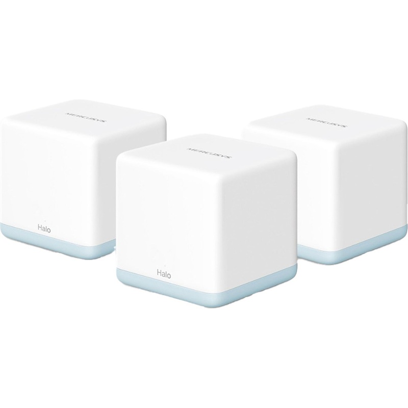 Изображение товара Wi-Fi mesh система Mercusys Halo H30 3 шт. быстрый и стабильный интернет Изображение товара Wi-Fi mesh система Mercusys Halo H30 3 шт. быстрый и стабильный интернет