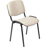 Стул офисный Easy Chair Изо бежевый искусственная кожа металл чёрный  (550724)