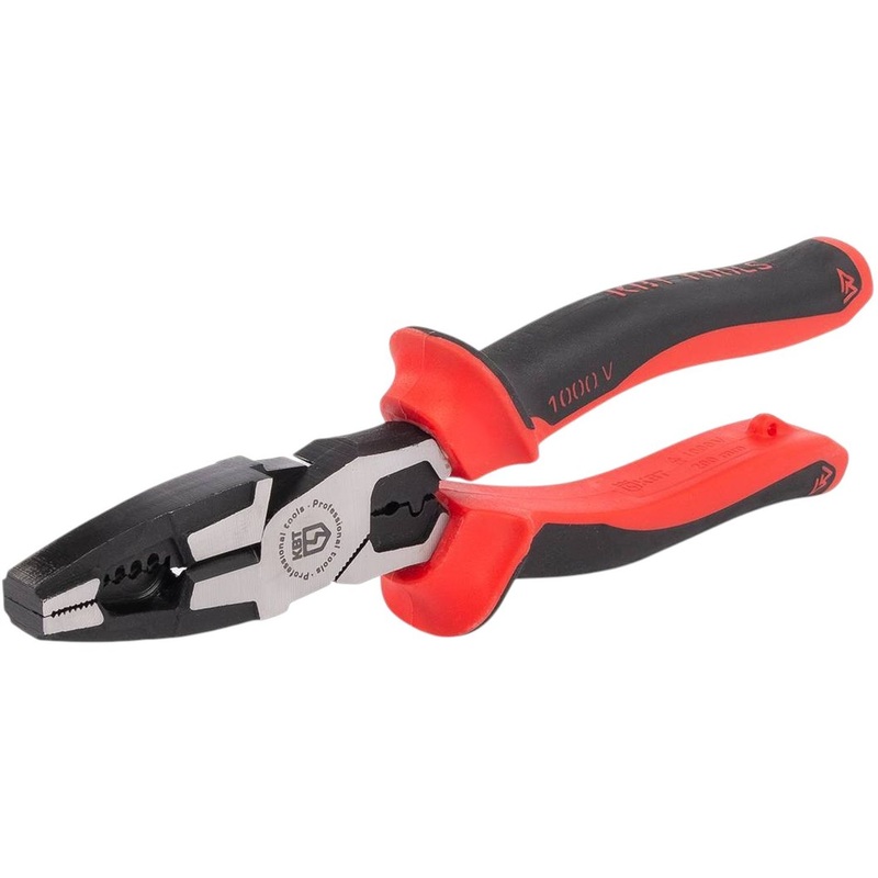 Изображение товара Пассатижи диэлектрические КВТ Стандарт 200 мм для электромонтажа и ремонта