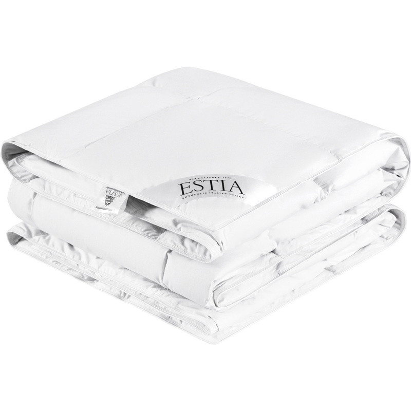 Изображение товара Одеяло 1.5-спальное Estia Аоста 140x200 см стеганое с кантом белое