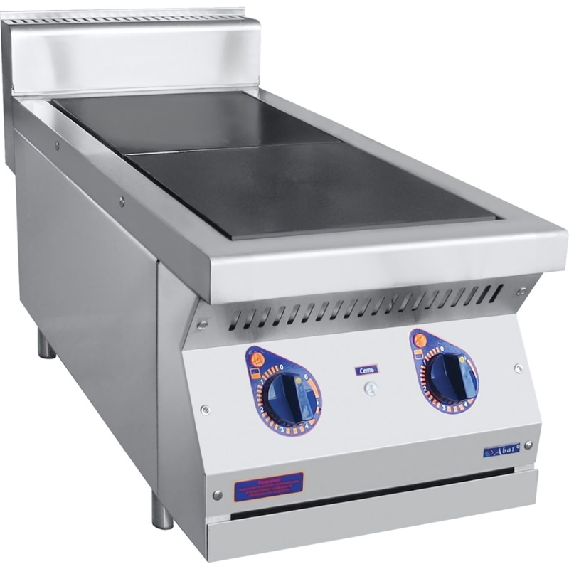 Изображение товара Электрическая плита Abat ЭПК-27Н с двумя конфорками из чугуна и нержавеющей стали