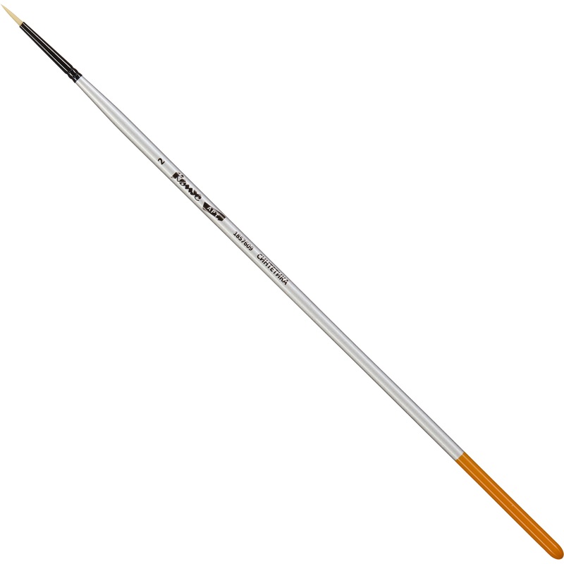 Изображение товара Кисть художественная Комус Арт круглая жесткая синтетика №2