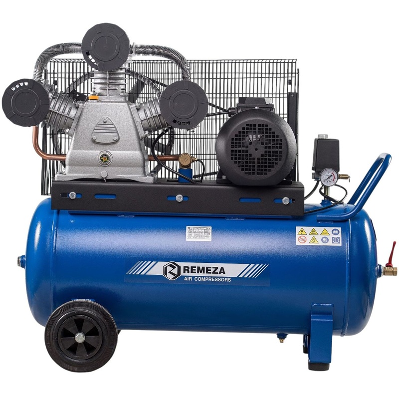 Изображение товара Компрессор ременной Remeza СБ 4/С-100 LB 75 (20967) для профессионального использования
