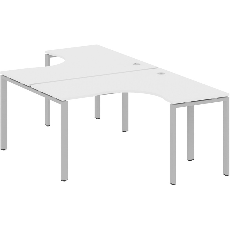 Изображение товара Рабочая станция Metal System Style БП.РАС-СА-2.3 (белый/серый, 1400x2435х750 мм)