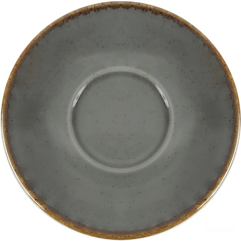 Изображение товара Блюдце Porland Seasons фарфоровое 16 см (132115 тёмно-серый-6, 6 штук в упаковке)