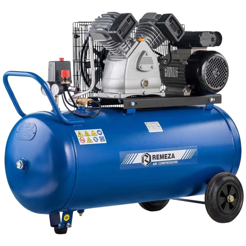 Изображение товара Компрессор ременной Remeza СБ 4/С-100 LB 30 профессиональный мощный 100л