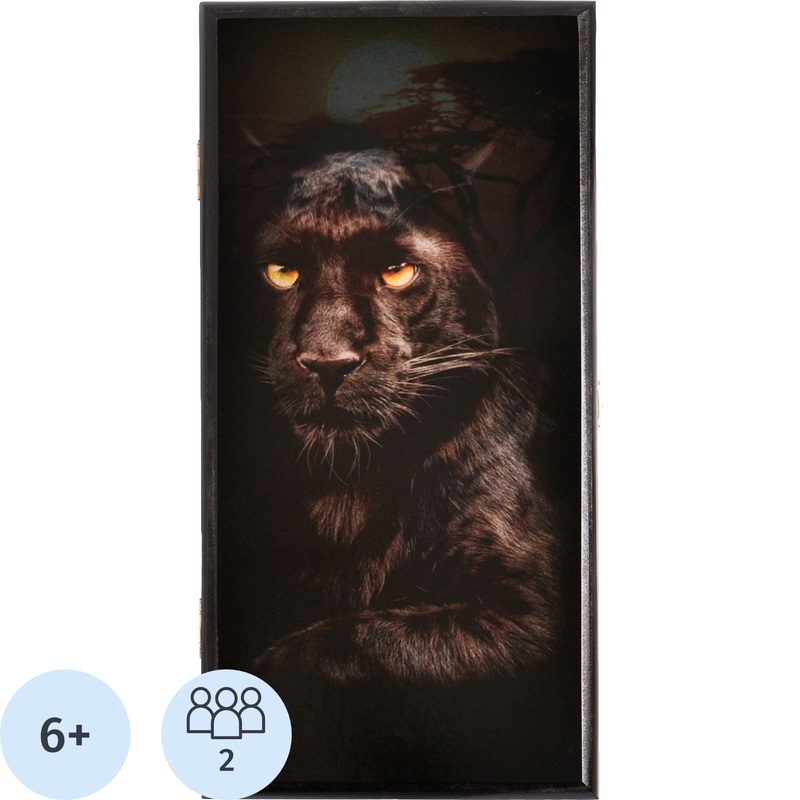 Изображение товара Игра нарды и шашки Take it easy Пантера деревянный набор для двух игроков