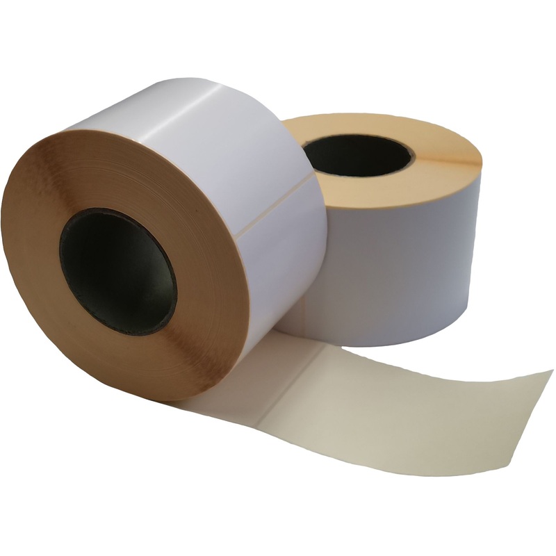 Изображение товара Термотрансферные бумажные этикетки 150x100 мм полуглянцевые белые 1000 шт