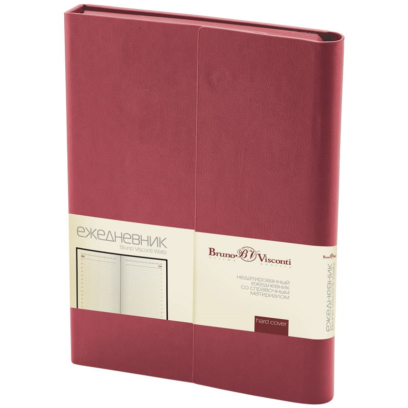 Изображение товара Ежедневник Bruno Visconti Waltz искусственная кожа А5 136 листов бордовый