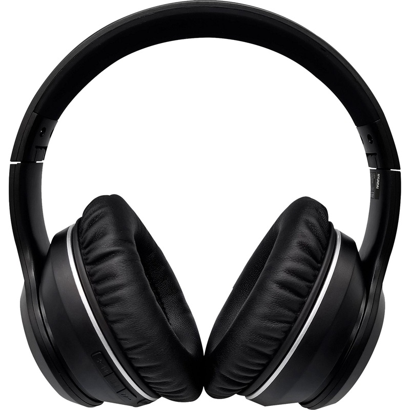 Изображение товара Беспроводные и проводные наушники Hyundai H-HP103 черные с микрофоном