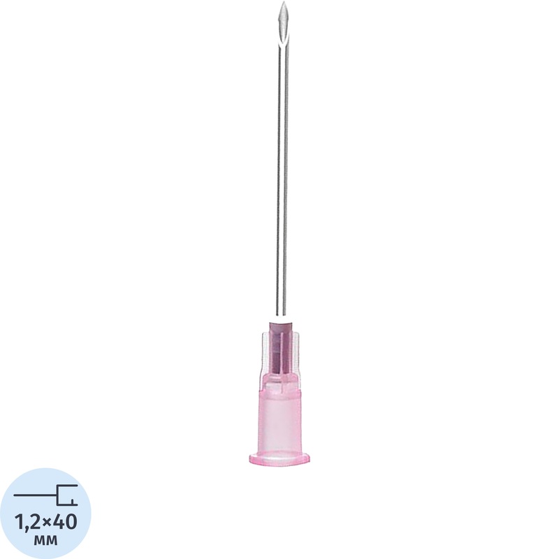 Изображение товара Игла инъекционная SFM 18G 1.2х40 мм 100 штук