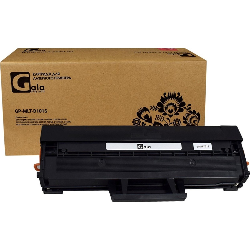 Изображение товара Картридж лазерный GalaPrint MLT-D101S для Samsung черный совместимый 1500 страниц