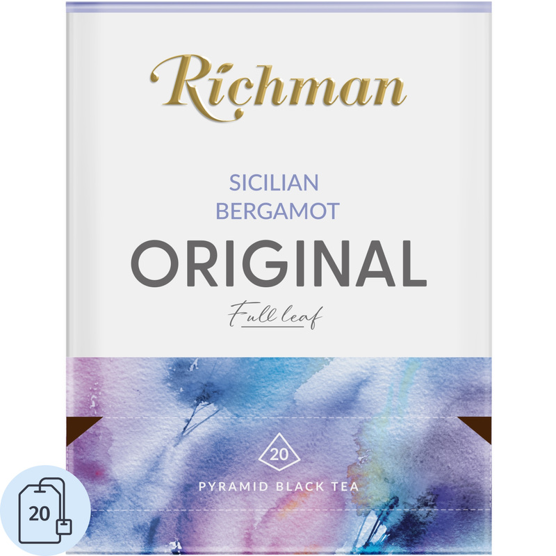 Изображение товара Чай чёрный Richman Sicilian Bergamot 20 пирамидок 40г