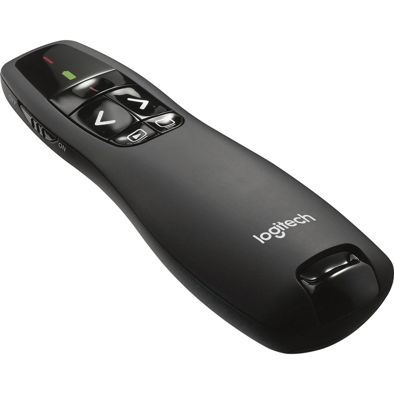 Изображение товара Портативный презентационный пульт Logitech R400 с лазерной указкой Изображение товара Портативный презентационный пульт Logitech R400 с лазерной указкой