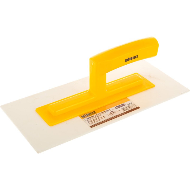 Изображение товара Гладилка штукатура Бибер прямоугольная 280 мм для штукатурных работ