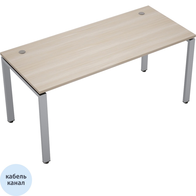 Изображение товара Стол прямой Avance 6М.679 из ЛДСП с металлокаркасом и кабель-каналом