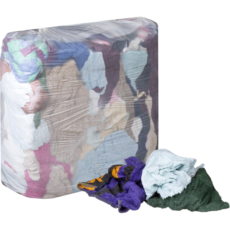 Изображение товара Махровая ветошь цветная для уборки и полировки 10 кг