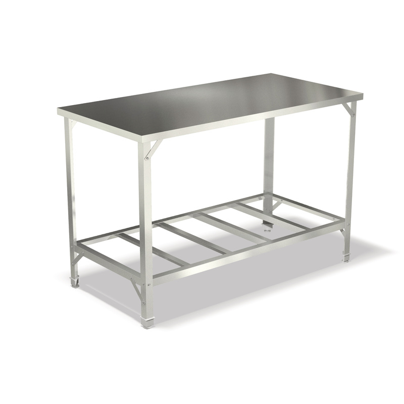 Изображение товара Производственный стол AppetiTT СПРО-1207ц из нержавеющей и оцинкованной стали