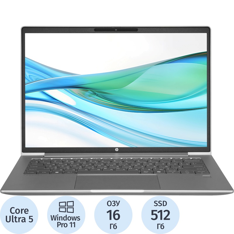 Изображение товара Ноутбук HP ProBook 440 G11 14 Silver Intel Core Ultra 5 125U 16 ГБ SSD 512 ГБ