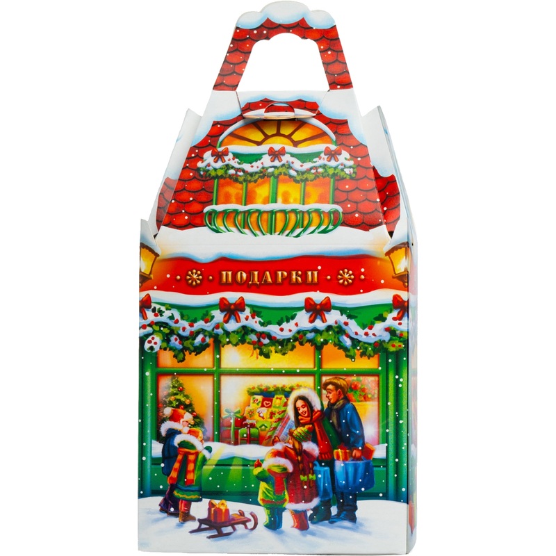 Изображение товара Новогодний сладкий подарок РОКО картон 1000 г яркий сувенир праздничный набор