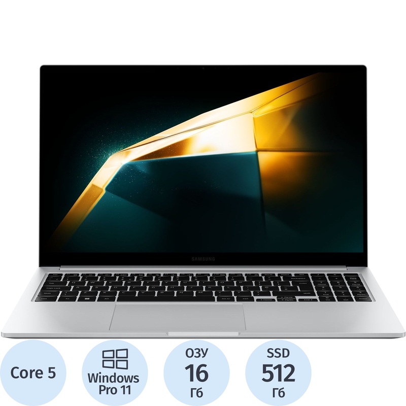 Изображение товара Ноутбук Samsung Galaxy Book 4 15.6 IPS Windows 11 Pro 16 ГБ SSD 512 ГБ чёрный