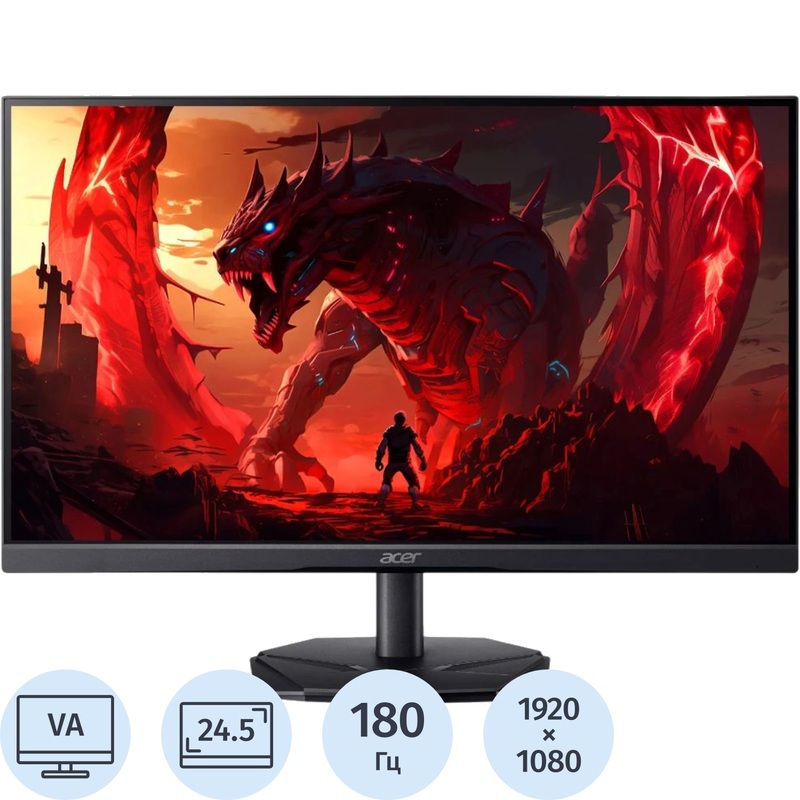 Изображение товара Монитор 24.5'' Acer Nitro KG251QP3biip чёрный