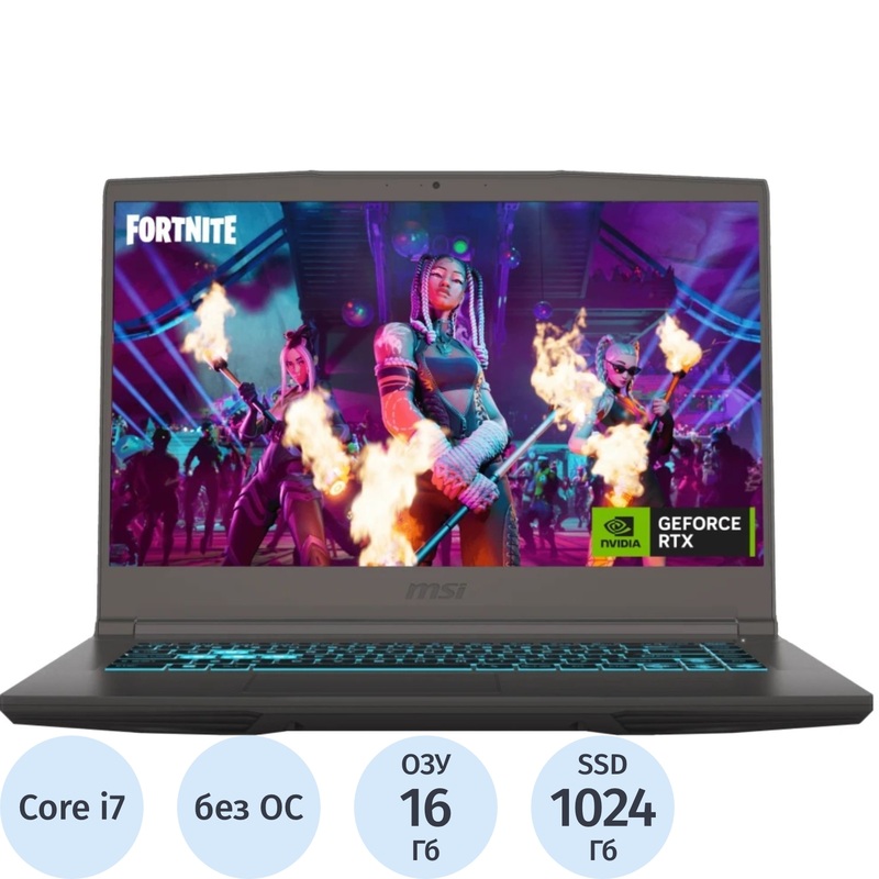 Изображение товара Игровой ноутбук MSI Thin 9S7-16R831-3061 15.6 IPS 16ГБ SSD RTX 2050