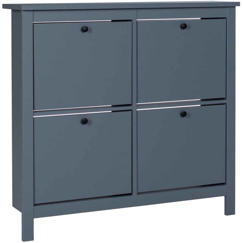 Изображение товара Обувница ГУД ЛАКК Сага темно-бирюзовая 1126х279х1074 мм мебель для хранения обуви