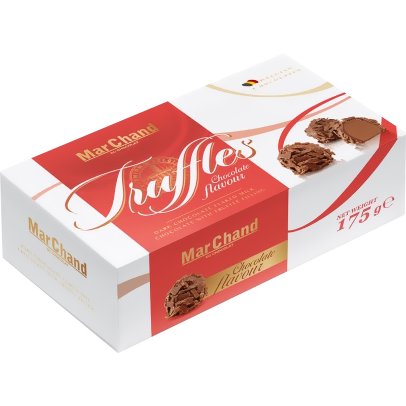 Изображение товара Шоколадные трюфели MarChand 175 г из Бельгии с трюфельной начинкой