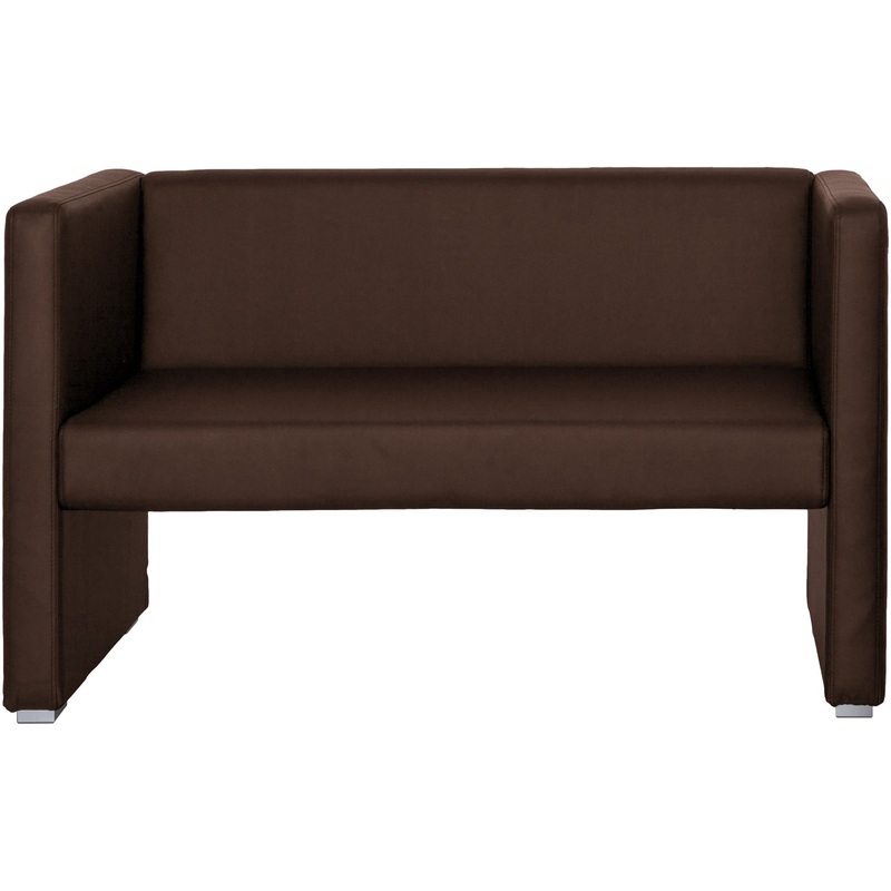 Изображение товара Двухместный диван Бриф БФ.2 коричневый искусственная кожа компактная мебель для офиса и дома