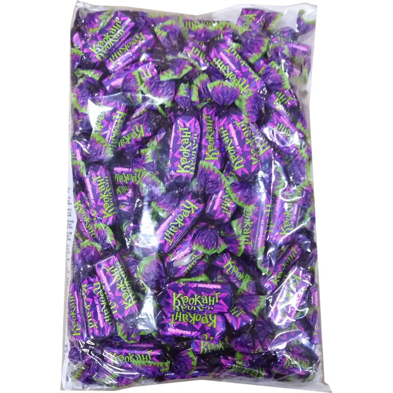 Изображение товара Шоколадные конфеты Яшкино Крокант 500 г с грильяжем арахисом и миндалем