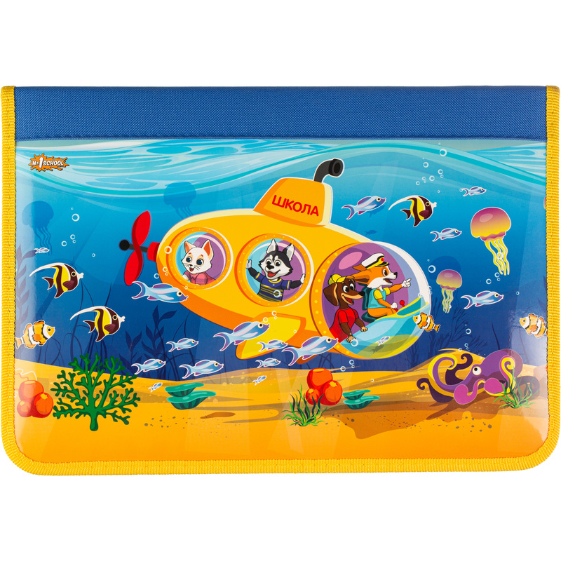 Изображение товара Папка для труда Комус Класс Шустрики А4 с молнией и одним отделением