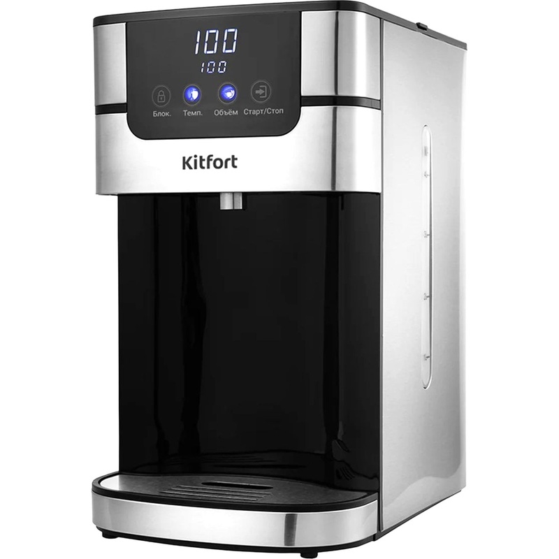 Изображение товара Термопот Kitfort KT-2501 Серебристый с дисплеем и 6 режимами нагрева