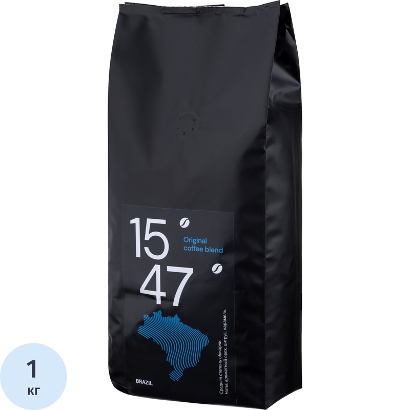 Изображение товара Кофе в зёрнах Деловой Стандарт 15/47 Brazil Original арабика 100% 1 кг