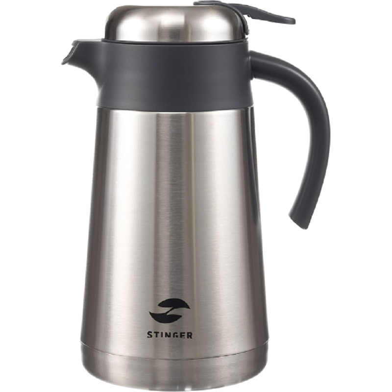 Изображение товара Термос-кувшин Stinger 1600 мл серебристый нержавеющая сталь для горячих и холодных напитков