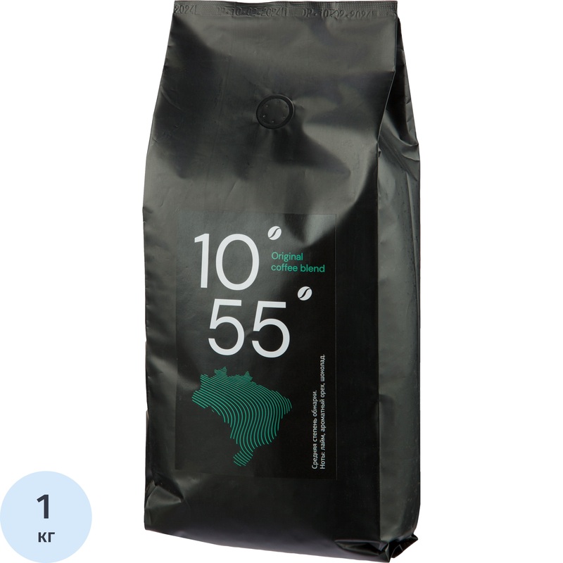 Изображение товара Кофе в зёрнах 100% арабика Ethiopia&Brazil 1 кг свежая обжарка