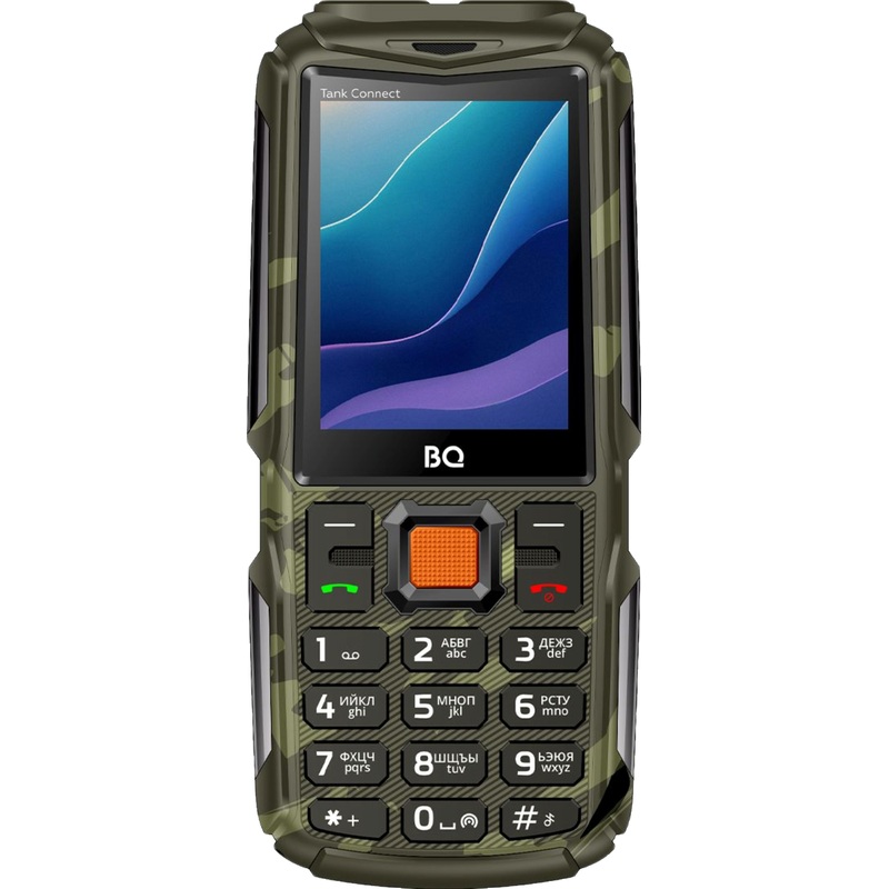 Изображение товара Мобильный телефон BQ 2430L Tank Connect зеленый/серый